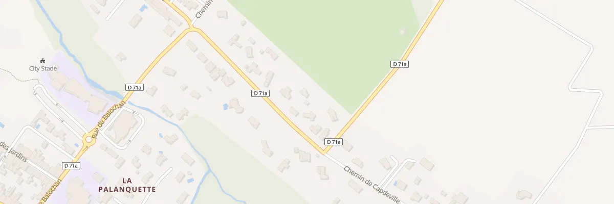 Plan du 215 Che de Capdeville à Fronton