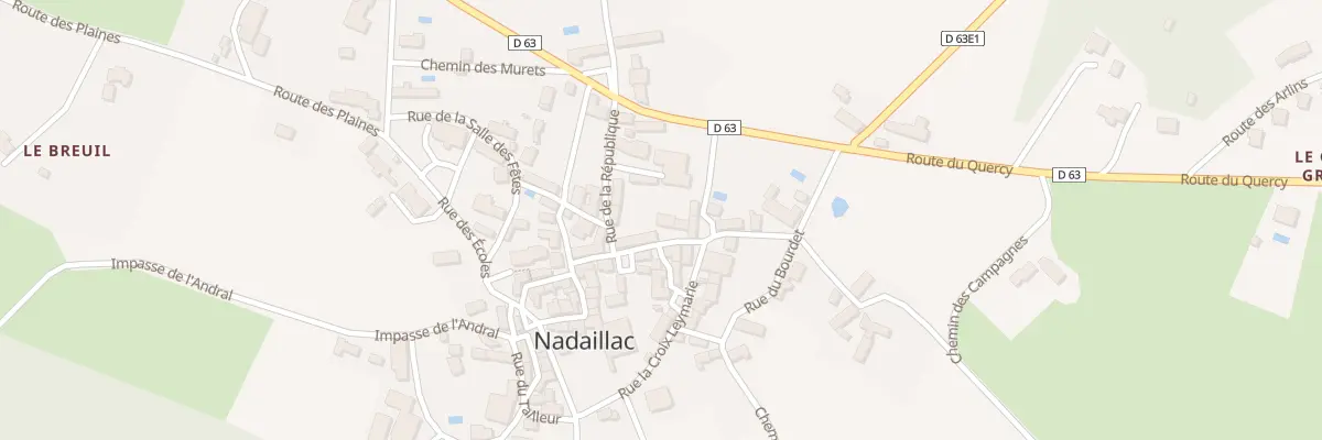 Plan du 28 Le Bourg Sud à Nadaillac