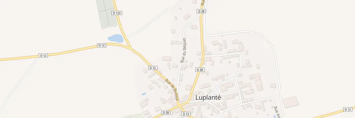 Plan du 2B Rue du Béquet à Luplanté