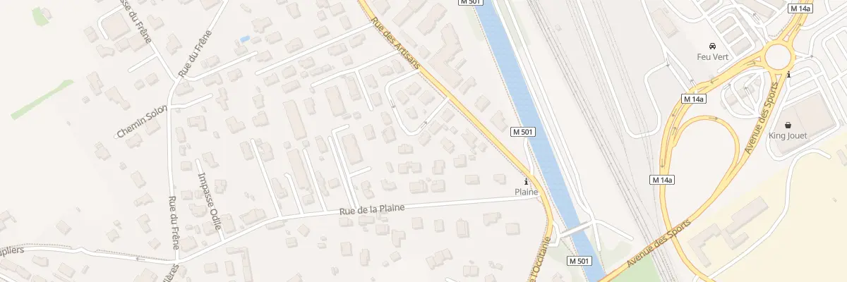 Plan du 16 Rue des Mariniers à Fenouillet