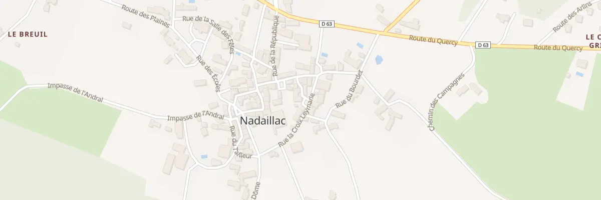 Plan du 17 Le Bourg Sud à Nadaillac
