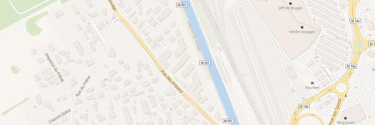 Plan du 6 Rue des Artisans à Fenouillet