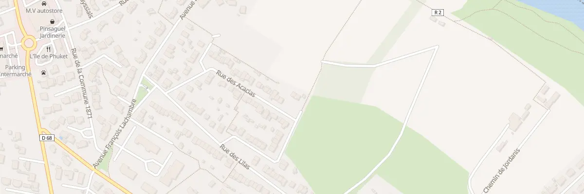 Plan du 4 Rue des Acacias à Pinsaguel