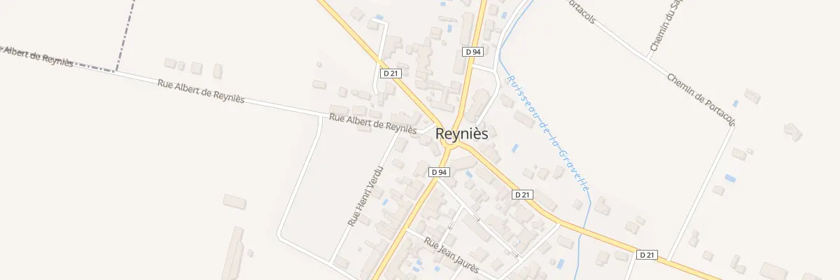 Plan du 1 Rue Albert de Reynies à Reyniès