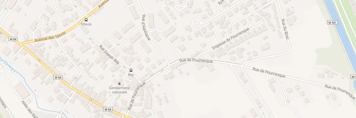 Plan du 9001 Rue d’Aquitaine à Fenouillet
