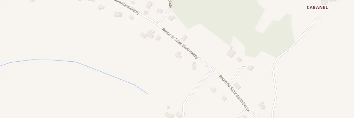 Plan du 889 Rte de Saint Barthélémy à Mirabel