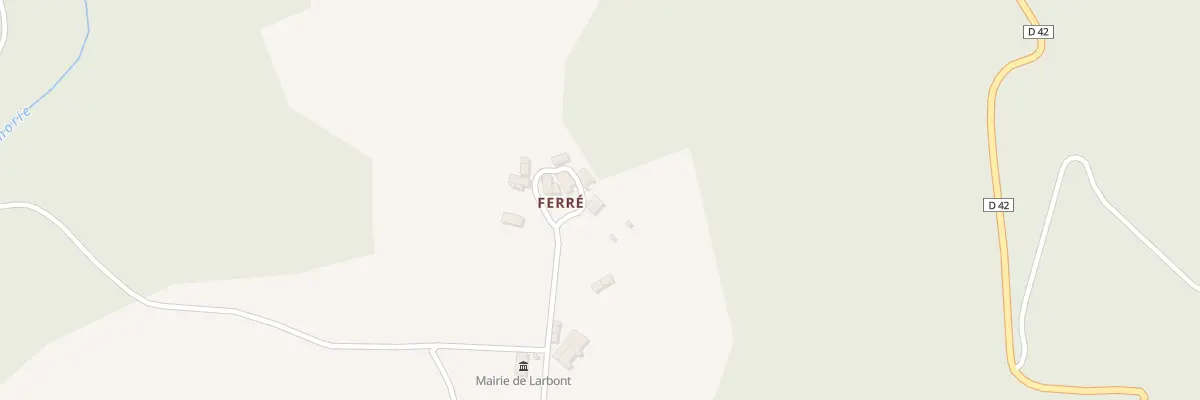 Plan du 31A Ferre à Larbont