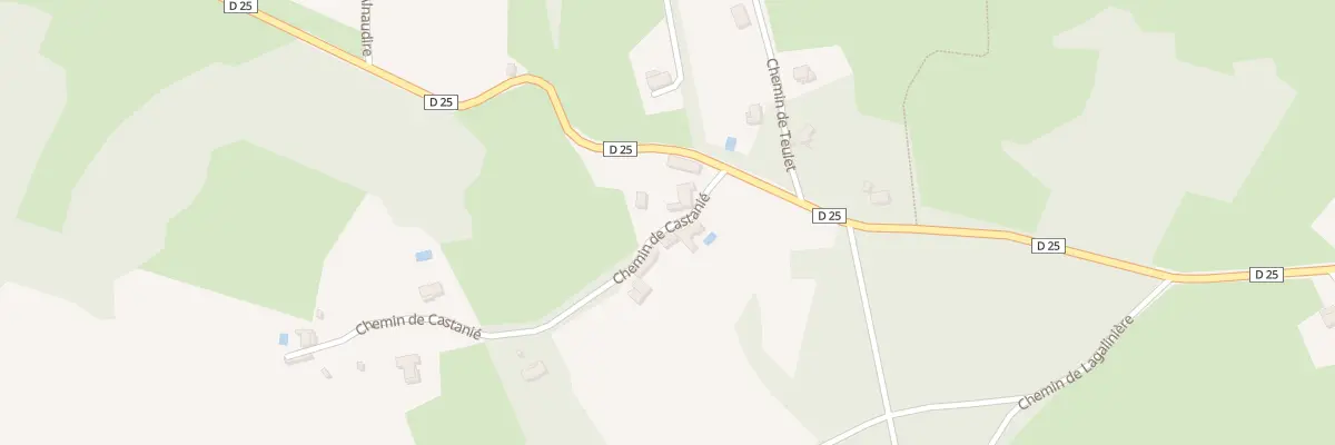 Plan du 5165 Castanie à Peyrilles