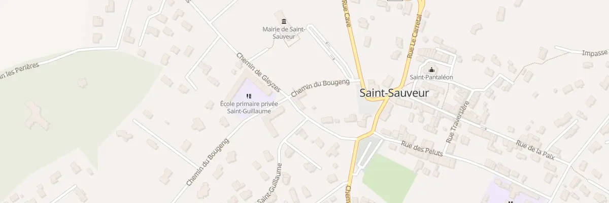 Plan du 100 Che de Gleyzes à Saint-Sauveur
