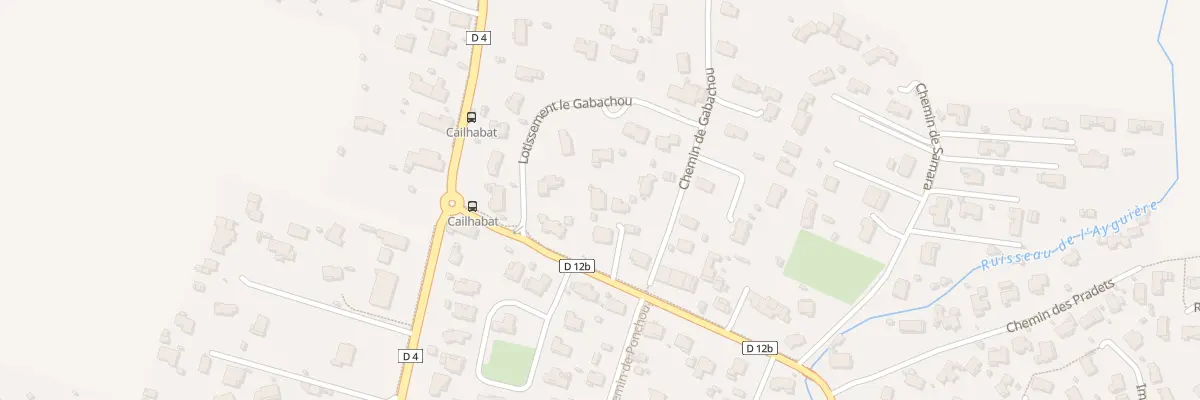 Plan du 986 Che de Cailhabat à Lahitère