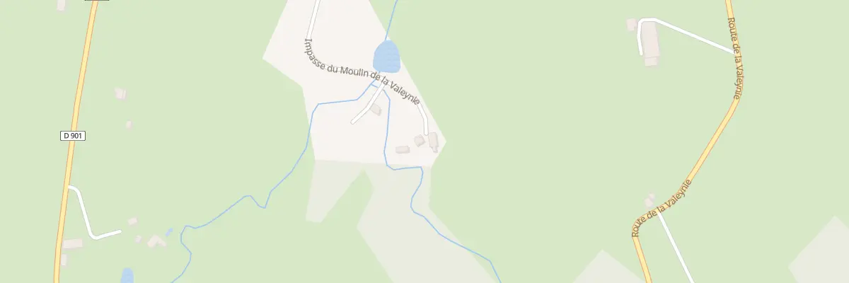 Plan du 5836 Le Moulin de la Valenie à Lubersac