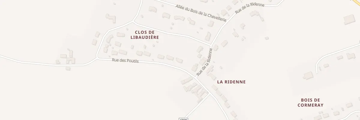 Plan du 30 Rue des Poutils à Cormeray