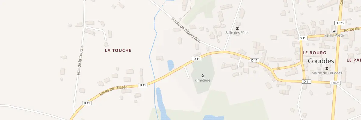 Plan du 41 Rte de Thesee à Couddes