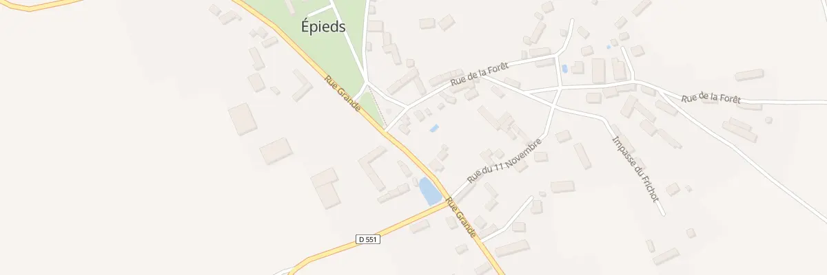 Plan du 2 Rue de la Foret à Épieds