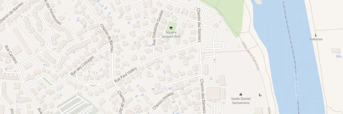Plan du 7 Rue Paul Valéry à Blagnac