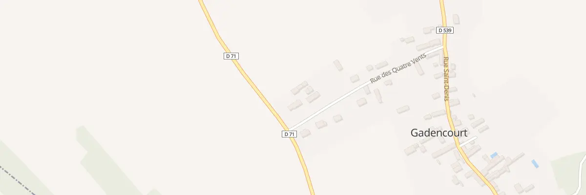 Plan du 11B Rue des 4 Vents à Gadencourt