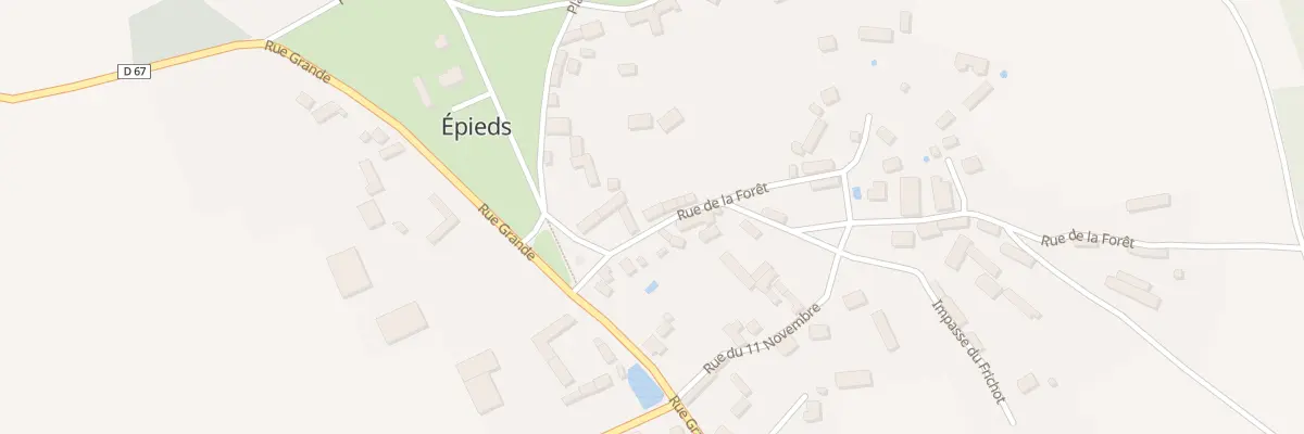 Plan du 3 Rue de la Foret à Épieds