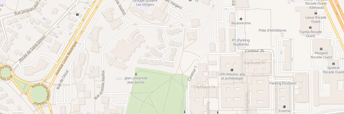 Plan du 7 Rue Enrico Fermi à Toulouse