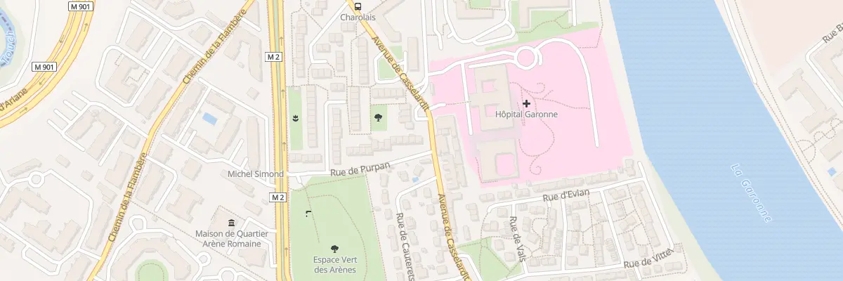 Plan du 2 Rue de Purpan à Toulouse
