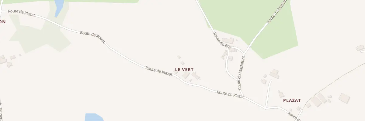 Plan du 5181 Le Vert à Montgibaud