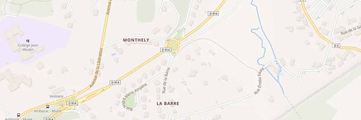 Plan du 29 Rue de la Barre à Ambazac