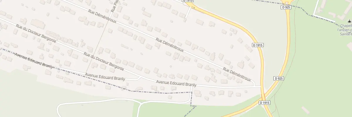 Plan du 25 Rue Déménitroux à Eu