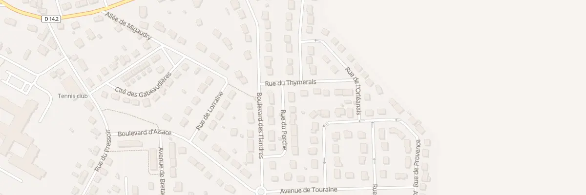 Plan du 16 Rue du Perche à Bonneval