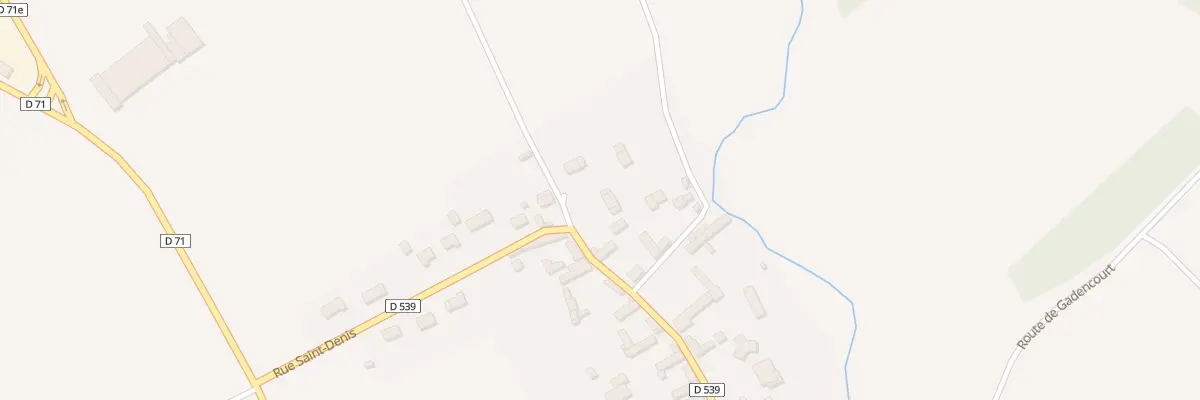 Plan du 1 All de la Roncette à Gadencourt
