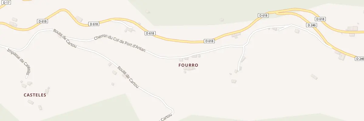 Plan du 118 Fourro à Boussenac