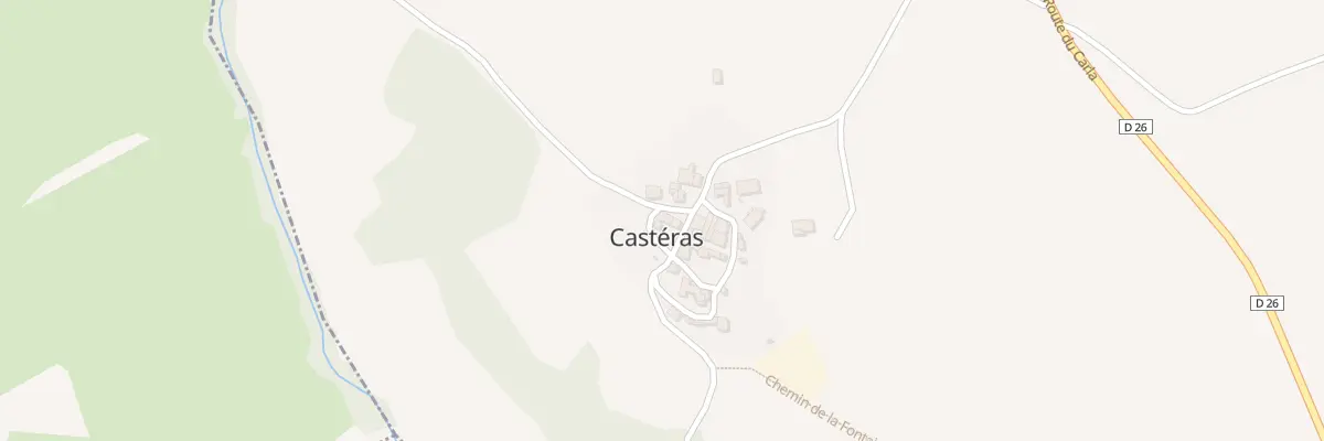 Plan du 22 Village à Castéras
