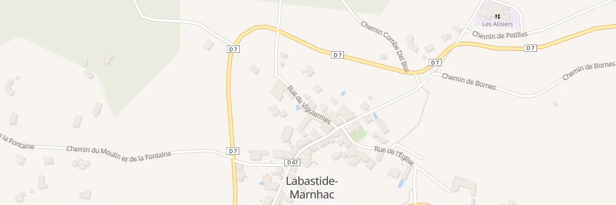 Plan du 68 Rue de Viguiermes à Labastide-Marnhac