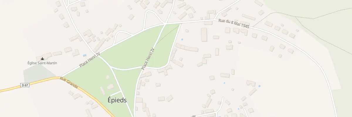 Plan du Village à Épieds