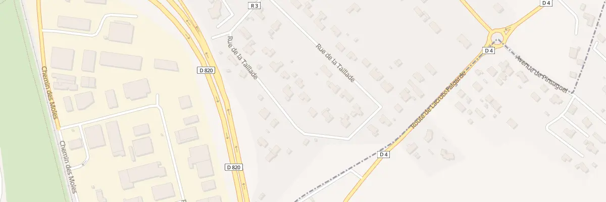 Plan du 13 Rue de la Taillade à Pinsaguel