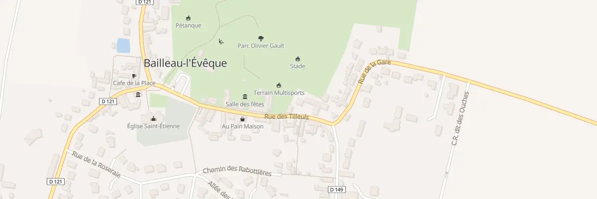 Plan du 7 Rue des Tilleuls à Bailleau-l’Évêque