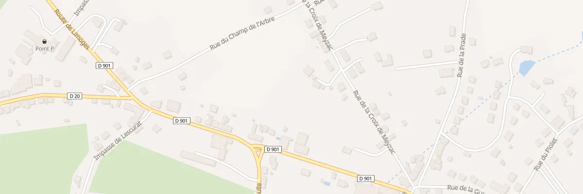Plan du 15 Rue de la Croix de Meyzac à Lubersac
