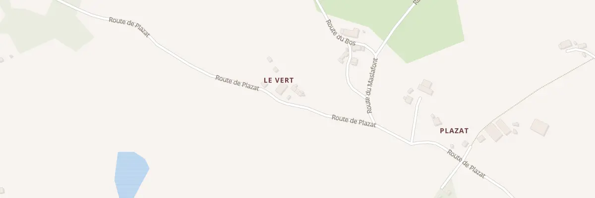 Plan du 5136 Le Vert à Montgibaud