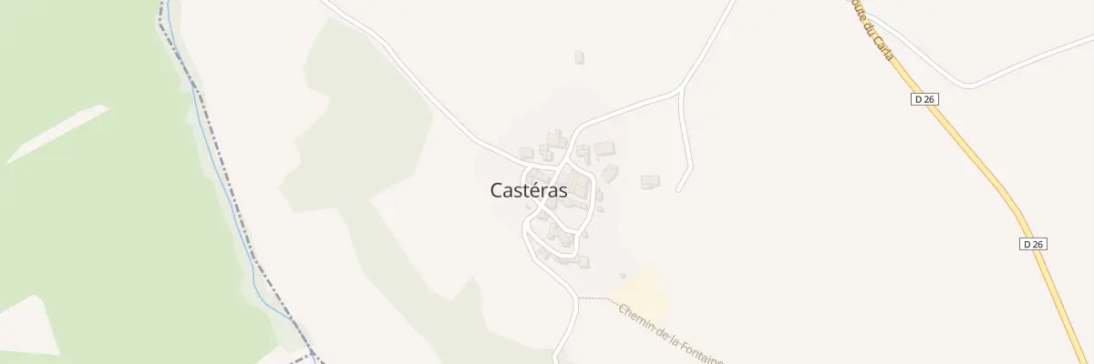Plan du 6 Village à Castéras
