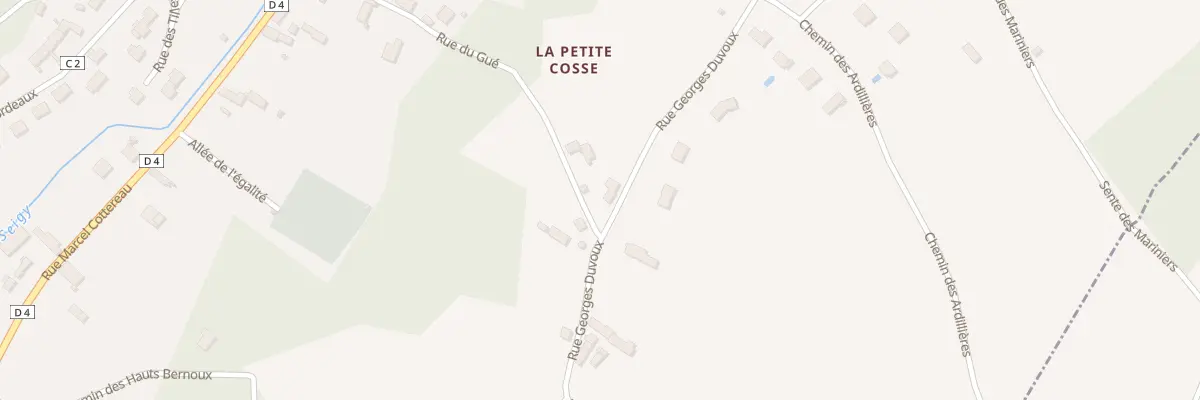 Plan du 44 Rue Georges Duvoux à Seigy