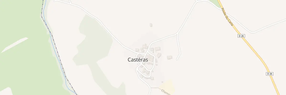 Plan du 7 Village à Castéras