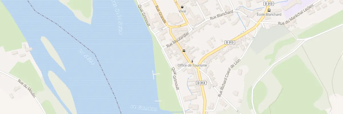 Plan du 8 Quai Grimoult aux Andelys
