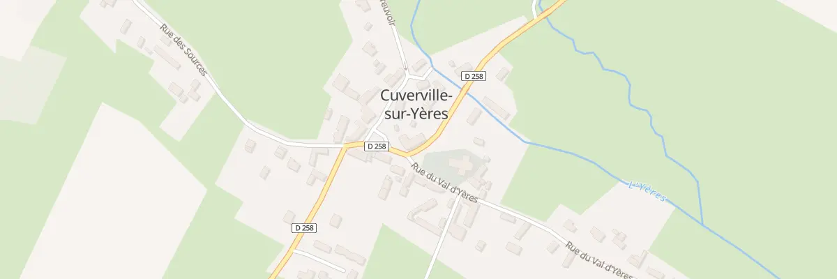 Plan du 7 Pl Place Rene Deloriere à Cuverville-sur-Yères