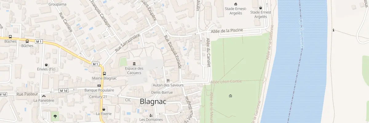 Plan du 12 Rue Bacquié Fonade à Blagnac