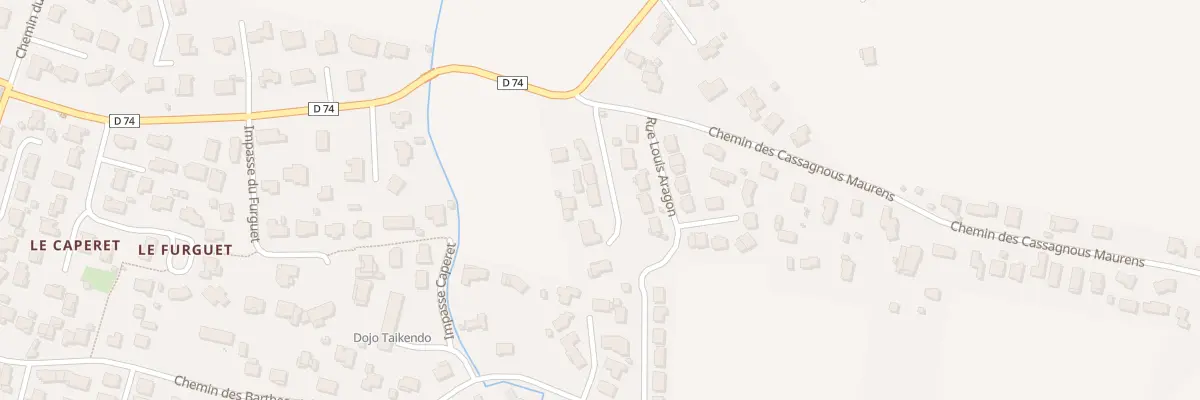 Plan du 10A Che des Cassagnous de Maurens à Lagardelle-sur-Lèze