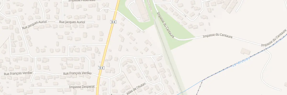 Plan du 3 Imp du Riouas à Pins-Justaret