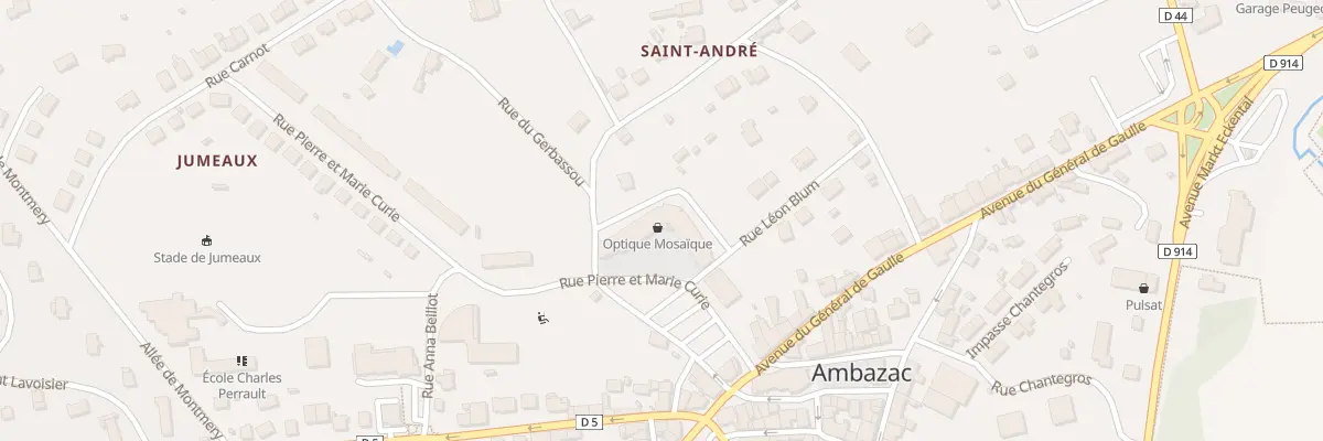 Plan du 8 Ptte Espace Mosaique à Ambazac