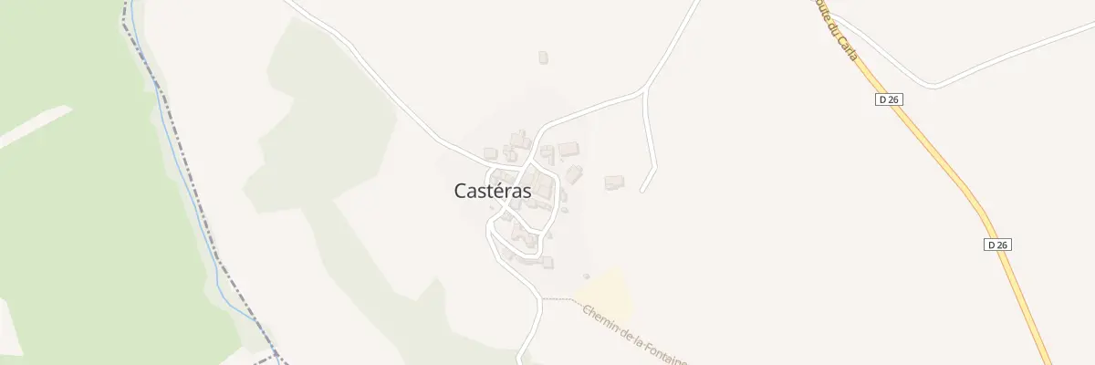 Plan du 2 Village à Castéras