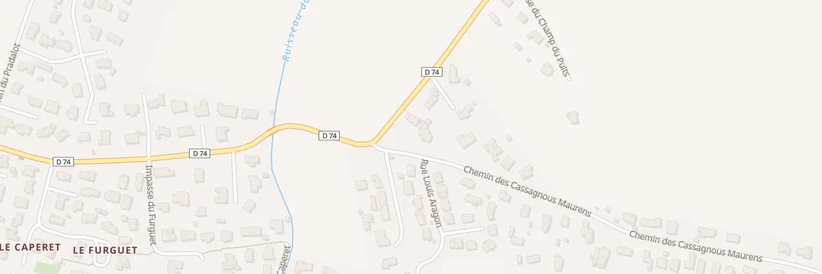 Plan du 56 Che des Cassagnous de Maurens à Lagardelle-sur-Lèze