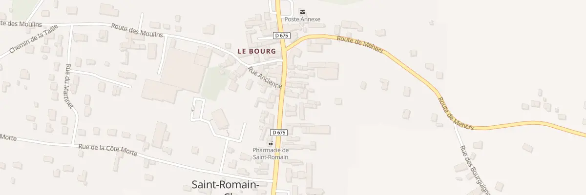 Plan du 20 Rue Principale à Saint-Romain-sur-Cher