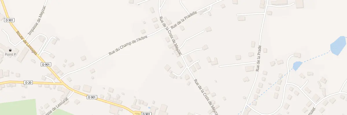 Plan du 5143 La Croix de Meyzac à Lubersac