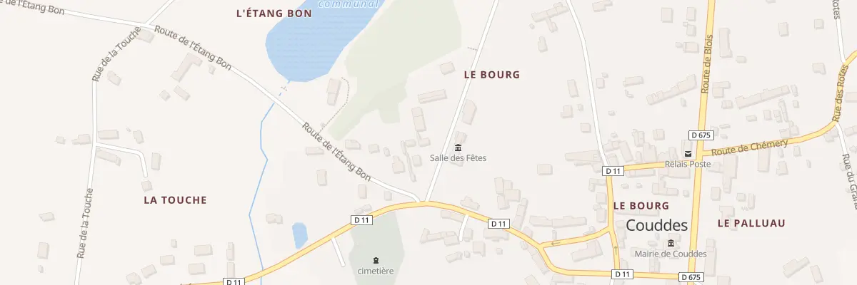 Plan du 3 Rte de l’Etang Bon à Couddes